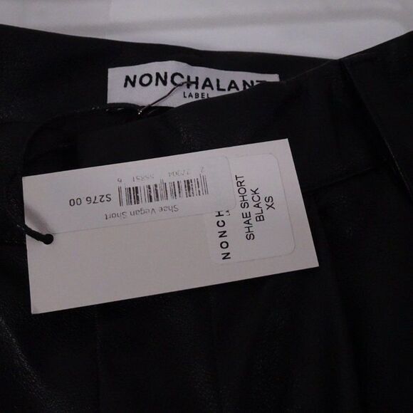 Nonchalant Label Shae Vegan Leather Shorts Brown Sz XS NWT 298 - Picture 13 of 14